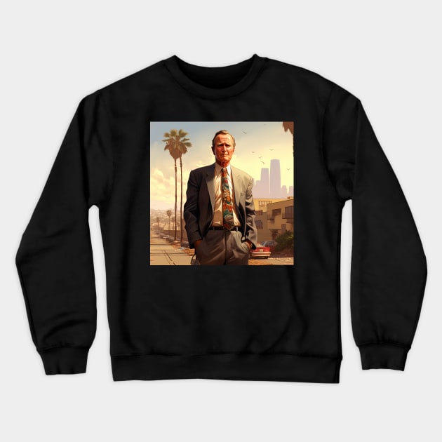 George H. W. Bush Crewneck Sweatshirt by ComicsFactory